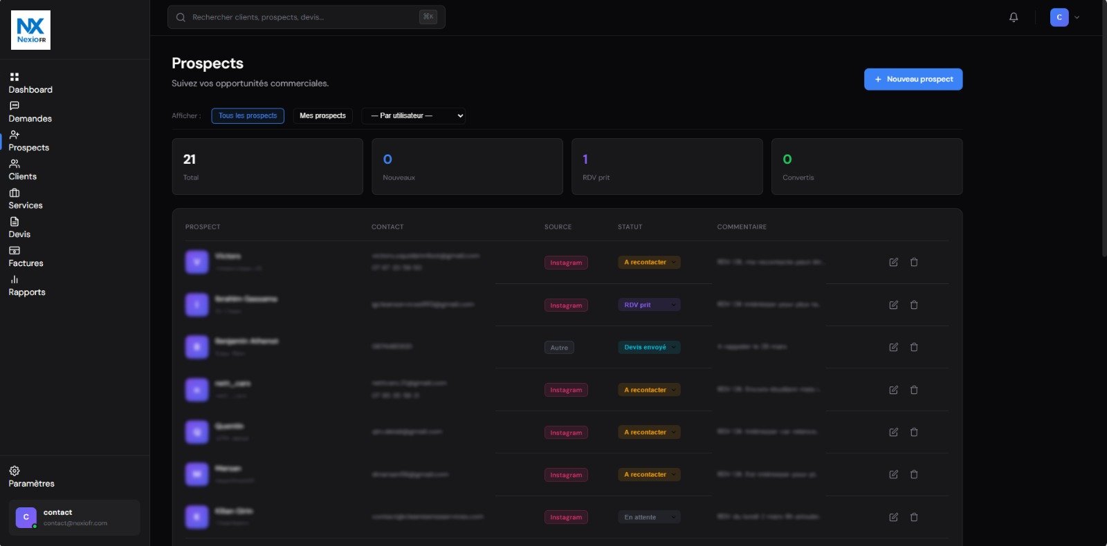 Développement d'applications web sur mesure